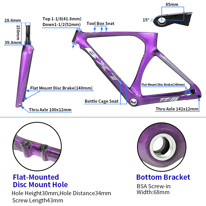 TTバイクフレームカーボンタイムトライアルディスク中国工場卸売