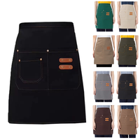 Tablier en toile réglable imperméable pour restaurant, bar, cuisine, jardinage, pour serveur, serveuse, unisexe, tabliers de cuisine pour la maison