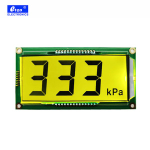 โมดูลจอแสดงผล TN <span class=keywords><strong>3</strong></span>หลักแบบกำหนดเองมีแสงไฟสีเหลืองและคำสีดำบนแผงปิดสีเหลือง - Product Image 6