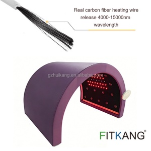 Fitkang Custom logo Far Infrared Sauna Dome <b>Mini</b> Dome Sauna <b>Led</b> <b>Light</b> Therapy 660nm 850nm 1 Zone Spa Sauna Dome for Home Clinic - Product Image 3