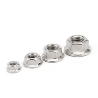 M10 M12 M20 Acier Inoxydable A2 A4 A2-70 A2-80 A4-70 A4-80 Polonais Plaine Dentelé Tête Hexagonale Bride Écrou DIN6923