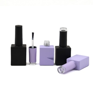 Contenants en gel sous vide en gros, flacons de vernis à ongles en verre de luxe personnalisés vides de 10 ml et 15 ml - Product Image 4