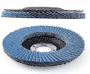 Zirconia 4 pollici supporto in fibra di vetro 100mm flap disco per la macinazione del metallo