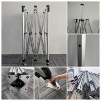 Tente pliable 10x10 avec structure en aluminium, imperméable, couleur personnalisée, pour événements, stands, salons professionnels, expositions, gazebo intérieur/extérieur