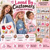 Patch brodé thermocollant ou à coudre pour infirmières, pour tenues médicales, motif Kawaii, vente en gros