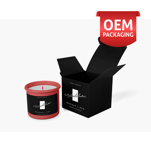 Personalized Rigid Candle Packaging Box with Handle Four-Color UV Coated Luxury Logo Printing and Gift Presentation - Product Image 4
