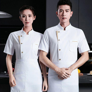Uniforme <span class=keywords><strong>de</strong></span> chef pour hommes et femmes, vêtements <span class=keywords><strong>de</strong></span> travail personnalisés, extensibles et respirants, <span class=keywords><strong>veste</strong></span> <span class=keywords><strong>de</strong></span> chef pour hôtel, restaurant et pâtisserie. - Product Image 4