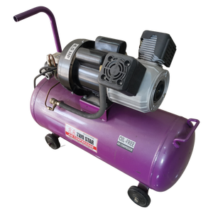 เครื่องอัดอากาศแบบพกพา รุ่นใหม่ 220V ประสิทธิภาพสูง คุณภาพเยี่ยม 4.5 แรงม้า แบบไร้น้ำมัน หัวคู่ ขนาดเล็ก ความจุ 50 ลิตร - Product Image 2