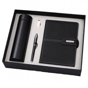 Artículos Promocionales al por Mayor, Cuaderno Personalizable, Diario, Termo, Set de Regalo con Cuaderno, Bolígrafo y Botella de Agua - Product Image 1