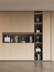 Meubles en bois pour la maison, bibliothèque moderne en bois avec portes et tiroirs, bibliothèque d'étude personnalisée, vente chaude - Product Image 2