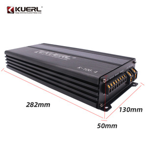 เครื่องขยายเสียงรถยนต์ 4 แชนแนล 4x100W คลาส AB 12V กำลังขับสูง สำหรับอัพเกรดระบบเสียงรถยนต์ - Product Image 3