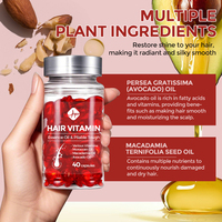 Capsules capillaires à la kératine sans rinçage organique OEM sérum capsule capillaire vitaminée à l'huile d'argan Marque privée Traitement lisse et réparateur sans rinçage