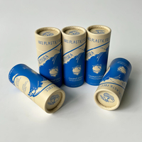 Muestra Gratuita de Envase de Papel Cilíndrico para Lociones, Ecológico, Hecho a Mano, Reciclable, Biodegradable, con Logotipo Personalizado, para Protector Solar y Desodorante en Barra