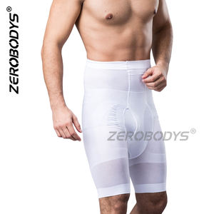 ZEROBODYS W071 Shapewear sculptant pour homme à taille haute, effet ventre plat, rehausseur de fesses, avec logo personnalisé, pour corriger les creux des hanches - Product Image 3