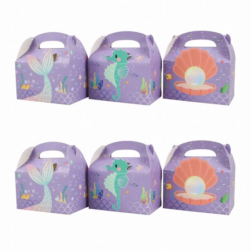 KM wedding favor sweet cookie box snack cake fruit candy gift house packaging paper box