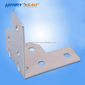 Renforcé robuste coin Brace L support coin protecteur <span class=keywords><strong>garde</strong></span> boîtier pince clip 6 trous pour transit route cas coffre - Product Image 3