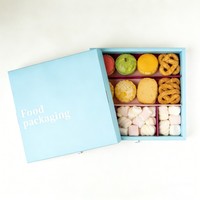 Boîte à biscuits en papier de qualité alimentaire personnalisée avec séparateurs, emballage pour biscuits, boîte cadeau, boîtes à pâtisserie biodégradables