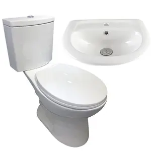 Mingliu fournisseur Siphonic toilette Wc double chasse sanitaire en céramique toilette deux pièces salle de bain siège couverture rinçage raccord