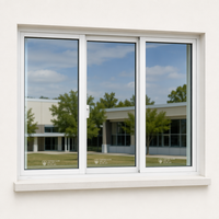 Ventana de Impacto a Prueba de Huracanes para Proyectos Residenciales, Ventana Abatible de Doble Vidrio con Eficiencia Energética, Vidrio para Jardín