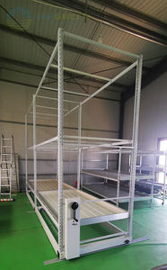 Op Maat Gemaakte Verticale Indoor Landbouw Kassen Dubbele Lagen Groeiende Rack Eb En Flow Rollende Banken - Product Image 6