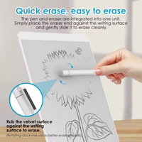 Tableau magnétique effaçable portable de 8,5 pouces à microcapsules, protection oculaire, bloc-notes réutilisable, accessoires pédagogiques scolaires