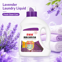 Lessive liquide lavande haute densité 3L personnalisable, écologique et blanchissante pour vêtements, usage domestique en gros pour le lavage des vêtements