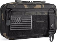 Pochette médicale tactique Oxford compatible MOLLE, organiseur de trousse de premiers secours IFAK pour survie en extérieur, sac de traumatologie résistant à l'eau