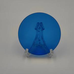 다양한 크기 IR 컷 시안 블루 광학 유리 필터 렌즈 21*1.5mm QB19 원형 직경 52mm 금속 프레임 포함 - Product Image 5