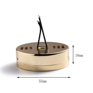 Diffuseur de parfum circulaire en métal doré pour grille d'aération de voiture, personnalisable en gros - Product Image 6