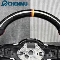 Volant en cuir et fibre de carbone personnalisé pour VW Volkswagen Golf Passat B8 R Polo MK5 6 7 MK6 7 7.5 GTI GTD GTE Golf 5 6 7