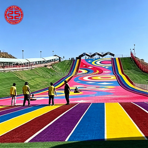 Juego de Parque de Diversiones para Niños: Tobogán de Nieve Seca Arcoíris, Pista de Deslizamiento, Parque Infantil Exterior, Juegos para Niños - Product Image 6