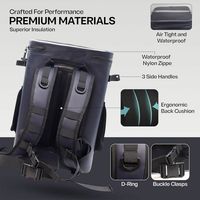 Mochila Nevera Aislada, Bolsa Nevera Ligera a Prueba de Fugas con Capacidad para 30 Latas, para Hombres y Mujeres, Ideal para Picnic, Camping, Senderismo y Playa