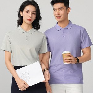 เสื้อโปโลไซส์ใหญ่สไตล์ยุโรปแบบสั่งทำพิเศษ เนื้อผ้าโพลีเอสเตอร์บางเบา ใส่สบาย เหมาะสำหรับฤดูร้อน ใช้เป็นเสื้อทำงาน คอปก แขนสั้น เสื้อยืดโฆษณา - Product Image 1