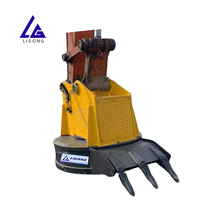 Aimant hydraulique pour excavatrice certifié CE, haute capacité de levage pour 4-18 tonnes, 360° °   Manutention Métallique Multi-Usages Rotative