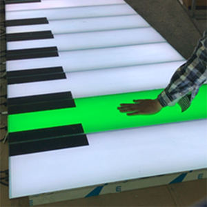 Carrelage de sol pour piano Clavier Lampe souterraine RGB Induction Brique Lumières de scène Capteur de gravité Pantoufle de ballet Notes de musique - Product Image 2