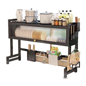 Égouttoir à vaisselle polyvalent en acier au carbone pour évier de cuisine, boîte de <span class=keywords><strong>rangement</strong></span> pour vaisselle, bols et <span class=keywords><strong>assiettes</strong></span>, organisateur de salle de bain - Product Image 1