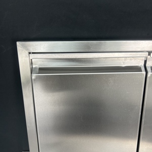 VICTORY <b>Kitchen's</b> Modern Outdoor <b>Kitchen</b> BBQ Island Hot Sale 201 Stainless Steel with Solid Wood Build-in Cabinet Door Sink - Product Image 5