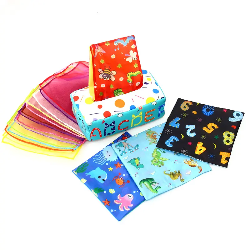 Cross-border Hot selling Children's Toys Cardboard box comfort cloth paper toys baby sensory