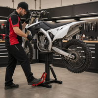 Plateforme élévatrice hydraulique à ciseaux pour moto tout-terrain, support de réparation pour moto tout-terrain, outil d'entretien robuste pour atelier et garage