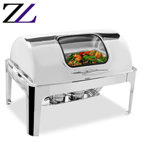 Smartlzl — chauffe-plat rond en argent, cuisine, marmite pour service, france, plats à hacher, buffet, durban