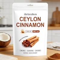 Gélules de cannelle de Ceylan avec huile MCT, complément alimentaire à base de plantes, étiquette personnalisable, capsules de cannelle en vrac, sans gluten, sans OGM