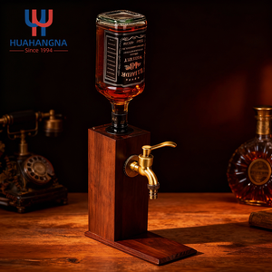 ตู้จ่ายเหล้าไม้แบบส่วนตัวสำหรับขวดเดียว พร้อมก๊อกน้ำ สำหรับบาร์ในบ้าน งานเลี้ยงอาหารค่ำ ร้านอาหาร - Product Image 3