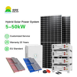 SSS năng lượng mặt trời hoàn chỉnh lai 3 pha 8KW 10KW 12KW 15KW <span class=keywords><strong>20kW</strong></span> 30Kw 50kw 100kw 48V trên hệ thống năng lượng mặt trời LAI LƯỚI - Product Image 1