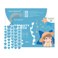 Patchs Hydrocolloïdes Hypoallergéniques pour l'Acné, 40 unités, pour Peaux Sensibles du Visage, Sans Parfum, Traitement Cicatrisant des Boutons