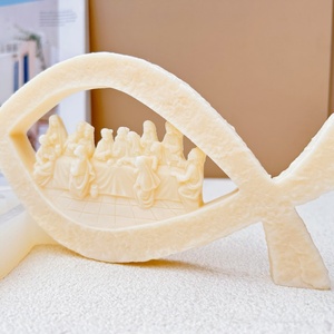 Molde de silicona para aromaterapia de la Última Cena, cristianismo, Iglesia, Domingo de Pascua, Jesús, resina, vela, yeso, cemento, creando piezas impresionantes - Product Image 2