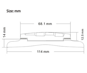 <span class=keywords><strong>Puente</strong></span> de mandolina ajustable de ébano de 114mm para piezas de mandolina - Product Image 5