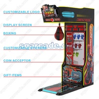 Machine de jeu d'arcade de boxe pour enfants, mini, en acier, électronique, garantie 1 an, anglais