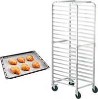 Accessoire de boulangerie de chariot à nourriture d'acier inoxydable pour la cuisine, support de boulangerie de restaurant avec des roues