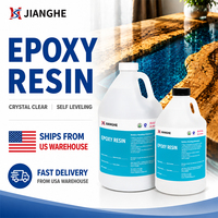 Résine époxy transparente haute brillance sans bulles pour moulage profond, idéale pour les tables en résine et les grandes œuvres d'art moulées.
