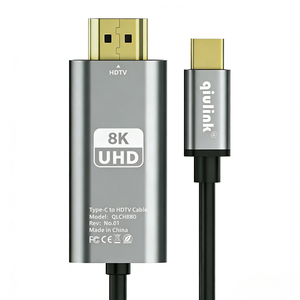 Cable <span class=keywords><strong>USB</strong></span> C <span class=keywords><strong>a</strong></span> <span class=keywords><strong>HDMI</strong></span> Qiulink 8K 60Hz QLCH880, <span class=keywords><strong>Adaptador</strong></span> de Aleación de Aluminio Tipo C <span class=keywords><strong>a</strong></span> HDTV <span class=keywords><strong>para</strong></span> <span class=keywords><strong>MacBook</strong></span> Pro, <span class=keywords><strong>Air</strong></span>, Monitor, TV, Proyector - Product Image 5